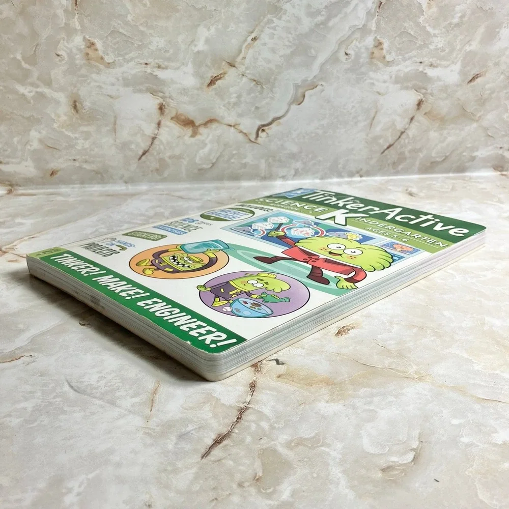 TinkerActive Kindergarten Science Workbook Learn Through Play Exercises Age 5-6